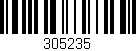 Código de barras (EAN, GTIN, SKU, ISBN): '305235'