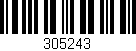 Código de barras (EAN, GTIN, SKU, ISBN): '305243'