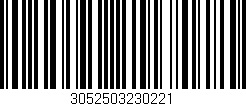 Código de barras (EAN, GTIN, SKU, ISBN): '3052503230221'