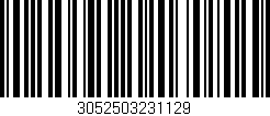Código de barras (EAN, GTIN, SKU, ISBN): '3052503231129'