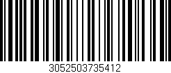 Código de barras (EAN, GTIN, SKU, ISBN): '3052503735412'
