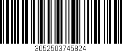 Código de barras (EAN, GTIN, SKU, ISBN): '3052503745824'