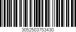 Código de barras (EAN, GTIN, SKU, ISBN): '3052503753430'