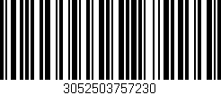 Código de barras (EAN, GTIN, SKU, ISBN): '3052503757230'