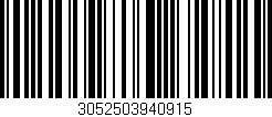 Código de barras (EAN, GTIN, SKU, ISBN): '3052503940915'