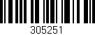 Código de barras (EAN, GTIN, SKU, ISBN): '305251'