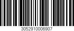 Código de barras (EAN, GTIN, SKU, ISBN): '3052910006907'