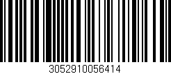 Código de barras (EAN, GTIN, SKU, ISBN): '3052910056414'