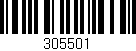 Código de barras (EAN, GTIN, SKU, ISBN): '305501'