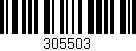 Código de barras (EAN, GTIN, SKU, ISBN): '305503'