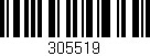 Código de barras (EAN, GTIN, SKU, ISBN): '305519'