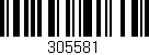 Código de barras (EAN, GTIN, SKU, ISBN): '305581'