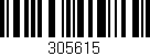 Código de barras (EAN, GTIN, SKU, ISBN): '305615'