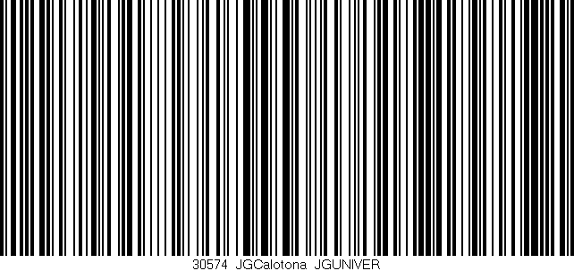 Código de barras (EAN, GTIN, SKU, ISBN): '30574_JGCalotona_JGUNIVER'