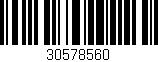 Código de barras (EAN, GTIN, SKU, ISBN): '30578560'
