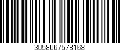 Código de barras (EAN, GTIN, SKU, ISBN): '3058067578168'