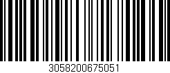 Código de barras (EAN, GTIN, SKU, ISBN): '3058200675051'