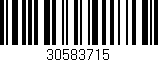 Código de barras (EAN, GTIN, SKU, ISBN): '30583715'