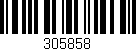 Código de barras (EAN, GTIN, SKU, ISBN): '305858'