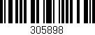 Código de barras (EAN, GTIN, SKU, ISBN): '305898'