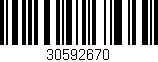 Código de barras (EAN, GTIN, SKU, ISBN): '30592670'