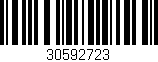 Código de barras (EAN, GTIN, SKU, ISBN): '30592723'