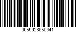 Código de barras (EAN, GTIN, SKU, ISBN): '3059326850841'