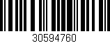 Código de barras (EAN, GTIN, SKU, ISBN): '30594760'