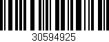 Código de barras (EAN, GTIN, SKU, ISBN): '30594925'
