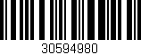 Código de barras (EAN, GTIN, SKU, ISBN): '30594980'
