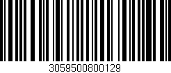 Código de barras (EAN, GTIN, SKU, ISBN): '3059500800129'