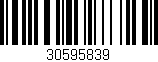 Código de barras (EAN, GTIN, SKU, ISBN): '30595839'
