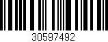 Código de barras (EAN, GTIN, SKU, ISBN): '30597492'