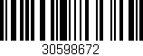 Código de barras (EAN, GTIN, SKU, ISBN): '30598672'