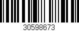 Código de barras (EAN, GTIN, SKU, ISBN): '30598673'