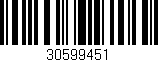 Código de barras (EAN, GTIN, SKU, ISBN): '30599451'