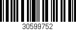 Código de barras (EAN, GTIN, SKU, ISBN): '30599752'