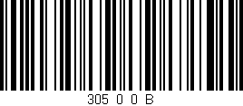 Código de barras (EAN, GTIN, SKU, ISBN): '305_0_0_B'