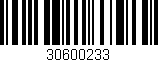 Código de barras (EAN, GTIN, SKU, ISBN): '30600233'