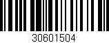 Código de barras (EAN, GTIN, SKU, ISBN): '30601504'