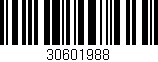 Código de barras (EAN, GTIN, SKU, ISBN): '30601988'