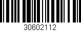 Código de barras (EAN, GTIN, SKU, ISBN): '30602112'