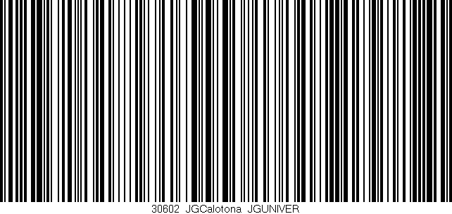 Código de barras (EAN, GTIN, SKU, ISBN): '30602_JGCalotona_JGUNIVER'