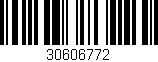 Código de barras (EAN, GTIN, SKU, ISBN): '30606772'