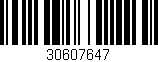 Código de barras (EAN, GTIN, SKU, ISBN): '30607647'