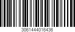 Código de barras (EAN, GTIN, SKU, ISBN): '3061444016436'
