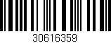 Código de barras (EAN, GTIN, SKU, ISBN): '30616359'