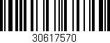Código de barras (EAN, GTIN, SKU, ISBN): '30617570'