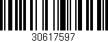 Código de barras (EAN, GTIN, SKU, ISBN): '30617597'