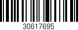 Código de barras (EAN, GTIN, SKU, ISBN): '30617695'